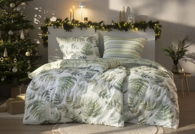 Estella Edelflanell Bettwäsche Fern leaves