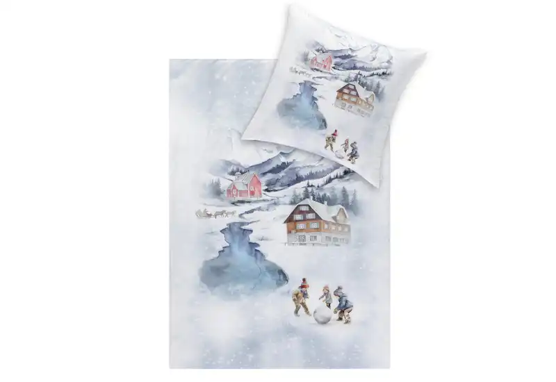 Estella Flanell Bettwäsche Mountain lake – Bild 2